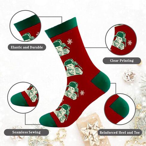 Funny Christmas Socks for Women Men, National Lampoons Christmas Vacation Costume Accessories, Winter Warm Knitted Socks in Kuwait