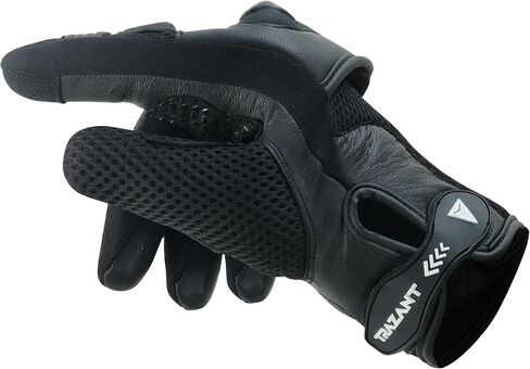 Goatskin Leather Motorcycle Gloves, Riding, Touring, Cruising, Biker, Palm Protection Slider Motorbike Gloves for Men and Women in Saudi Arabia