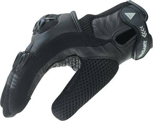Goatskin Leather Motorcycle Gloves, Riding, Touring, Cruising, Biker, Palm Protection Slider Motorbike Gloves for Men and Women in Saudi Arabia