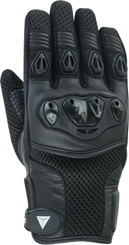 Goatskin Leather Motorcycle Gloves, Riding, Touring, Cruising, Biker, Palm Protection Slider Motorbike Gloves for Men and Women in Saudi Arabia