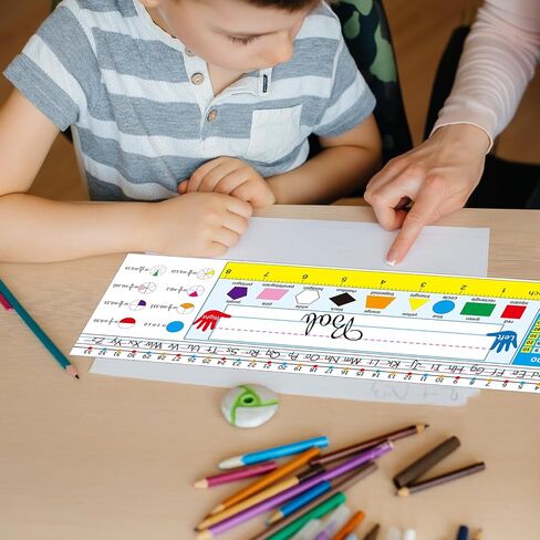 Name Tags for Classroom,40pcs Desk Nameplates,Waterproof Multipurpose Manuscript Students Name Plates for desks Classroom with Multiplication,Fractions and Percentages Table(Wood Brush Style) in Saudi Arabia