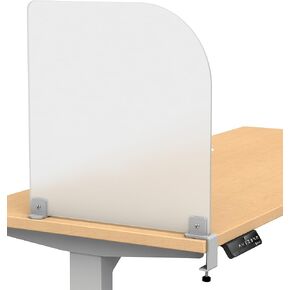 Desk Divider and Desk Dividers for Students. Desk Privacy Panel and Privacy Shields for Student Desks. Privacy Divider. Frosted Acrylic Clamp-on Desk Partition - 17" W x 18"H Divider