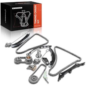 A-Premium Engine Timing Chain Kit W/Tensioner [fits DOHC, 6Cyl 3.6L] Compatible with Jeep & Dodge & Ram & Chrysler Vehicles, fits for Grand Cherokee 11-20, Wrangler, Journey, 1500, Durango & More