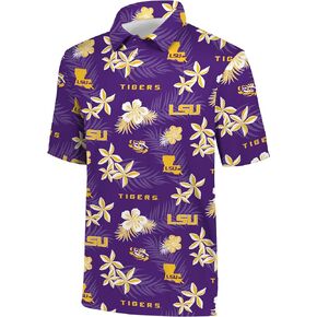 Holloway Men's NCAA Collegiate Floral Logo Polo-Official Team Apparel for Fans, Comfortable & Stylish Performance Shirt