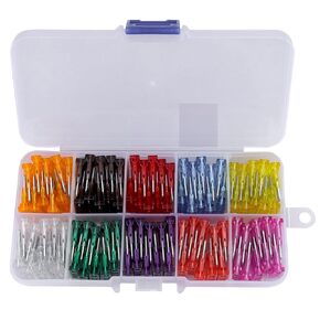 100pcs Standard Blade Fuse Box 5A 7.5A 10A 15A 20A 25A 30A 35A 40A 50A Auto Motorcycle Car Boat Truck ATV UTV