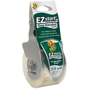 E-Z Start Premium Packaging Tape w/Dispenser, 1.88'' x 55.5yds