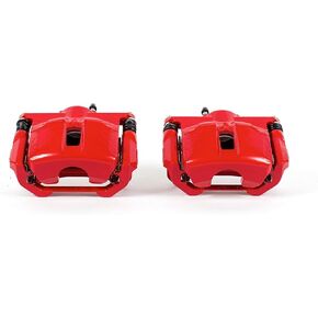 Power Stop Front S6030 Pair of High-Temp Red Powder Coated Calipers