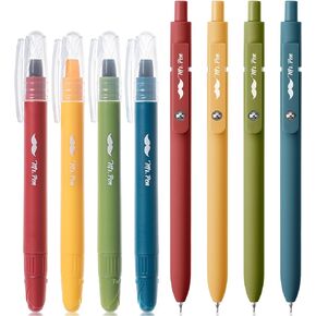 Mr. Pen- Bible Highlighters and Pens, 8 Pack, Vibrant Gel Highlighters, Bible Highlighter No Bleed Through, Bible Highlighters No Bleed, Bible Journaling Kit, Black Gel Pens and Highlighters