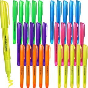 Thenshop 150 Pcs Highlighter Bulk Pack Assorted Colors Highlighter Markers Chisel Tip Fluorescent Pens for Office Classroom Back to School Supplies