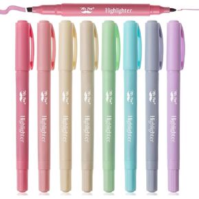 Mr. Pen- Dual Tip Highlighters, Morandi Colors, 16 Pack, Fine & Chisel Tip, Highlighters Pastel, Pastel Highlighter Markers, Pastel Highlighter, Highlighter Set, Planner Highlighters