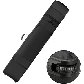 King'sGuard Snowboard Bag With Wheels High-end Padded Waterproof Travel Bag For Skis and Boots Double Snowboard Bag For Air Travel Snowboard Storage and Equipment Bag