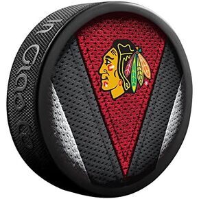Chicago Blackhawks Officially Licensed Stitch Design Hockey Puck