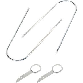 RACOONA Car Radio Removal Pry Tool Kit,Stereo Removal Tool,U-Shaped Radio Removal Tool,Car Accessories Radio Removal Tool Key and Removal Pry Tool Kit,Fits Most Car CD DVD Audio Frequency Converter