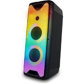 Gemini GLS-550 Portable Party Speaker - High-Power 800W with Bass Boost, LED Lighting Effects, Hi-Fi Bluetooth Streaming with TWS Pairing, Long-Lasting Battery, Includes Microphone and Remote