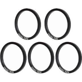 Yundxi 5 Pieces Bike Bottom Bracket Gasket Crank Washer Aluminum Alloy Bicycle Flywheel Hub Washer Spacer Diameter 24mm/29mm/30mm