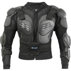 Reomoto Kids Motorcycle Jacket Dirt Bike Gear,Children Motorcycle Full Body Armor Jacket For Cycling MTB ATV Skate Ski