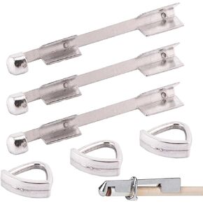 3PCS Billiard Cue Clamp Pool Cue Tip Clamp Billiards Accessories Pool Table Accessories Pool Cue Tips Replacement Kit Stainless Steel Cue Stick Tip Repair Kit for Billiard Table Cue Tips Accessories