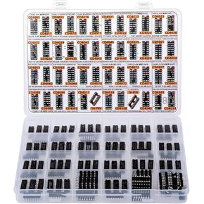 صندوق تشكيلة Big CMOS Logic 4000 4500 IC 46 نوعًا، 120 قطعة، CD4001 CD4011 CD4017 CD4022 CD4027 CD4047 CD4049UBE CD4060 CD4071 CD4081 CD4503 CD4543 CD4553 إلخ.