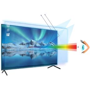 شاشة مضادة للضوء الأزرق مقاس 32 بوصة/واقي شاشة تلفزيون ولوحة حماية من الأضرار (28.5 × 17.1 بوصة) مرشح يحجب الأشعة فوق البنفسجية والضوء الأزرق من 380 إلى 495 نانومتر. يناسب شاشات LCD وOLED وQLED HDTV in Kuwait