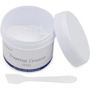 G104 100 Grams Thermal Conductive Paste, Silicone Thermal Compound Grease, Heatsink Paste for CPU Radiator Coolers LED Printer Chipset Cooling