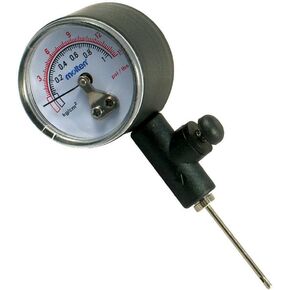 Molten PG Pressure Gauge with Built-in Release Valve , Black