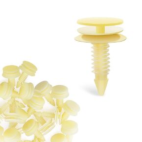 Frokom 100pcs 8mm Hole Size Nylon Car Bumper Retainer Clips Push Type UTV ATV Fender Push Clips for Toyota 52161-02020 52161-16010,GM 21030249 Ford N807389S