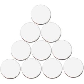 Blank Golf Ball Marker in 24mm, Suit for Custom Printing, Pack of 10 (White)