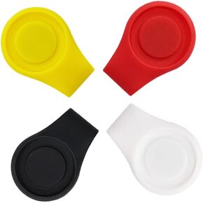 Myartte Silicone Golf Ball Marker Hat Clip Strong Magnetic Closure Great for Golf Gift for Women Men Golfer (Pack of 3 4 or 7)