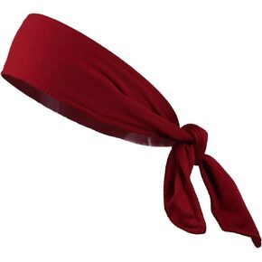Headbands Tie on Headband for Women Men Running Athletic Hair Head Band Elastic Sports Sweat Basketball Sweatband Stetchy Yoga Workout Sweatbands Adjustable Non-Slip Moisture Wicking