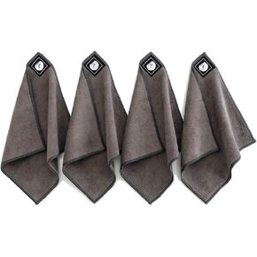 Remooble 4 Pack Magnetic Microfiber Cleaning Cloth Dry Erasers for Whiteboards - Towel Hangs on Metal Edged White Boards, Glassboards, and Blackboards Washable - 10'' X 10''