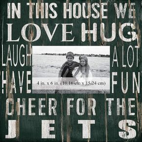 Fan Creations New York Jets 10x10 in This House Frame, Multicolored