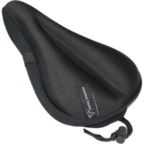 Ultra Gel Bike Seat Cushion - Extra Soft Bicycle Saddle Cover for Spin, Exercise Stationary Bikes and Outdoor Biking - Premium Accessories for Comfort While Cycling