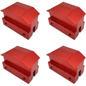 Jack Lift Pad Anodized Aluminum for 6th Gen Chevrolet Camaro Except Convertable, 4 Pieces Red Jacking Lifting Pad