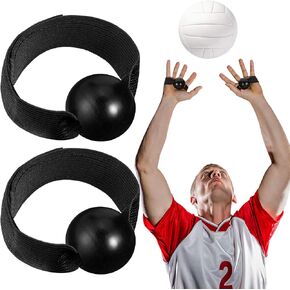 Skylety 4 Pieces Volleyball Training Technique Setting Aid Volleyball Equipment for Teaching Proper Hand Placement and Preventing Excessive Hand Contact (4 Straps and knobs)