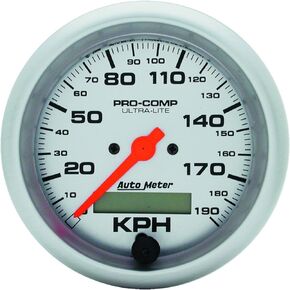 Auto Meter 4487-M Ultra-Lite In-Dash Electric Speedometer, 3.375 in.