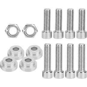 for k20 Shifter Senyar 4pcs Billet Shifter Box Bushings,Aluminum Alloy Billet Shifter Box Bushings with Bolt Fit for K20 K24 K Series 92-06 Rsx Tsx