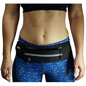 Running Belt Waist Pack - Water Resistant Runners Belt Fanny Pack for Hiking Fitness – Adjustable Running Pouch for Phones iPhone Android