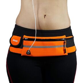 Running Belt Waist Pack - Water Resistant Runners Belt Fanny Pack for Hiking Fitness – Adjustable Running Pouch for Phones iPhone Android
