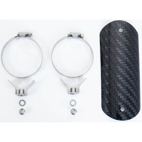 Motorcycle Exhaust Heat Shield | Good 12K Carbon Fiber Universal Exhaust Pipe Cover | Shield for dirt bike, ATV, Motorcycle, Motorbike | Motorcycle Accessories | Alternative to heat tape, exhaust wrap