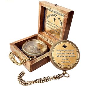 God's Providence Compass for Best Pathway - Holy Communion Gifts Boys, Inspirational Graduation Gifts, Christian Baptism Gifts, Religious Gifts for Him/Her in Kuwait