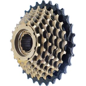 Hycline Bike Freewheel, 6/7/8/9 Speed 14-28T/14-34T/13-32T Bicycle Freewheel Threaded Type Freehub Cycling Replacement Part