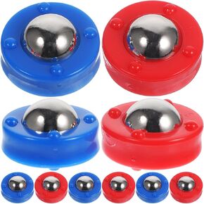 Tofficu Tabletop Sliding Pucks Rolling Beads Curling Rollers Free Sliding Bead 16pcs Tabletop Shuffleboard Game Sliding Beads Desktop Shuffleboard Game Accessories for Fun Assorted