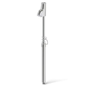 MEANLIN MEASURE 5Pcs Silver Double Straight Type Tire Pressure Gauge，Dual Head Air Pressure Gauge，Pressure Range 10-160 Psi(Suitable for Trucks, etc.