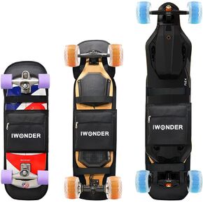 IWONDER Electric Skateboard Backpack Regular Skateboard Bag Adjustable Shoulder Foldable Carrier Travel Backpack