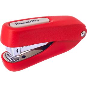 Praxxis Pro Office Supplies - Aria-Plus Half-Strip Mini Stapler - Durable, Compact, and Colorful Stapler for Office and Travel Use, Compatible with Standard 26/6 Staples, Charcoal