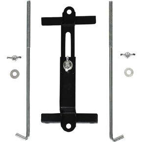 Adjustable Battery Hold Down Kit,Universal Crossbar with J Hook Bolt Battery Down Holder for Car RV 9 Inch/23cm