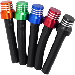 RUTU Gas Cap Vent Hose Fuel Tank Vent Valve Tube with Check Ball Universal CNC Aluminum Breather Hose for ATV Dirt Pit Bike Motorcycle Quad Motocross 5 Pcs Black