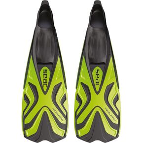 SEAC Azzurra, Snorkeling Fins for Adults and Children, Closed Foot Pocket in Soft Rubber