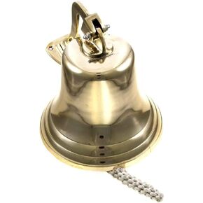 11" H Brass Ship Bell Polished Premium Nautical Boat's Bell Maritime - Jumbo Bells Rustic Vintage Home Decor Gifts