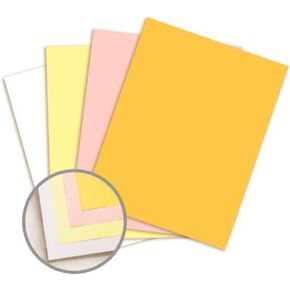 Pre Collated, Carbonless Paper, 4 Part Reverse, 125 Sets Per Ream (White, Canary, Pink, Gold) 8.5 x 11 Inch, Item No. 5915 (1)